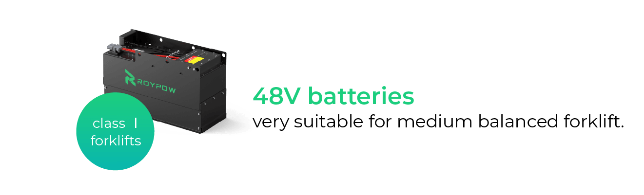 48 V LiFePO4 Batteries for Forklifts